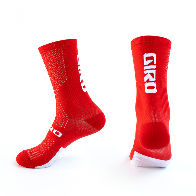 OmHom GIRO-calcetines de compresión para ciclismo profesional, transpirables, para hombre y mujer, para deportes, correr, baloncesto