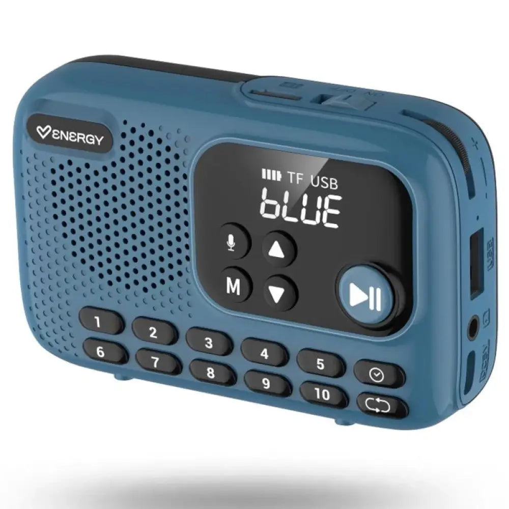 Energy Sistem - Radio portátil TunerGo FM/AM con Bluetooth, altavoz de 5 W y batería recargable de 10 horas para uso en interiores y exteriores