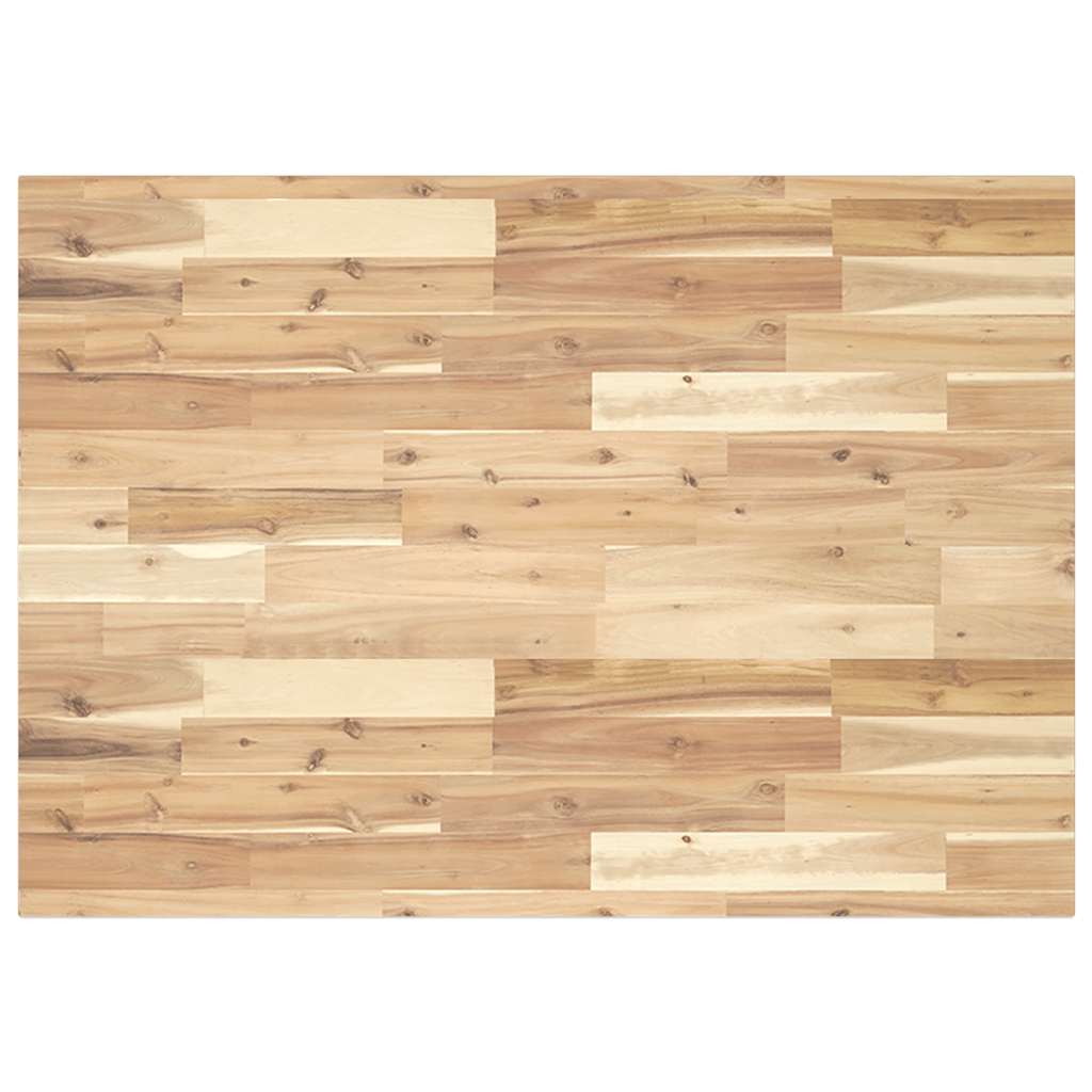 vidaXL Tablero escritorio madera maciza acacia sin tratar 80x70x2 cm en color Marrón oscuro/Natural | estructura resistente ideal para salón dormitorio o estudio