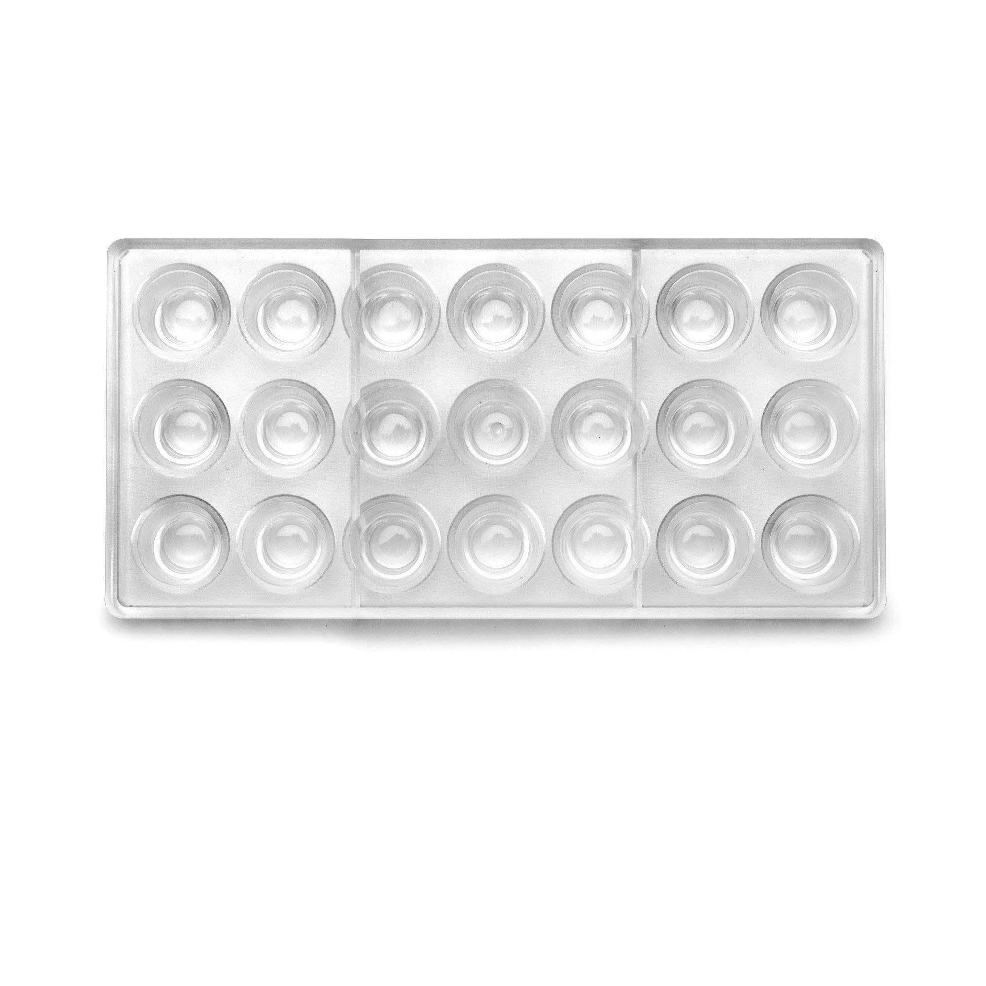 Ibili 799400 Molde BOMBON CONICO Rizado, Stainless Steel, Blanco, 30 x 14 x 2 cm