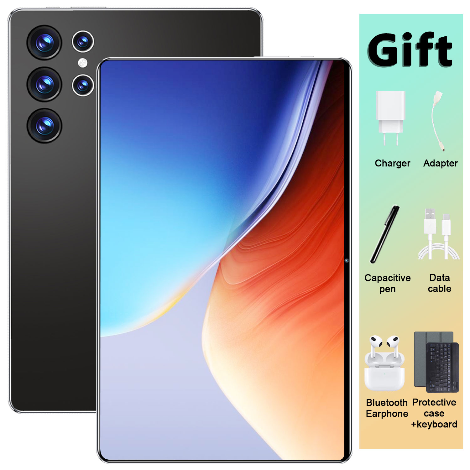 2025 Global New 10.36 inch tablet Android 13 Pad 16GB 1TB 14 core 4K HD 5G WIFI Bluetooth 20000mAh tablets