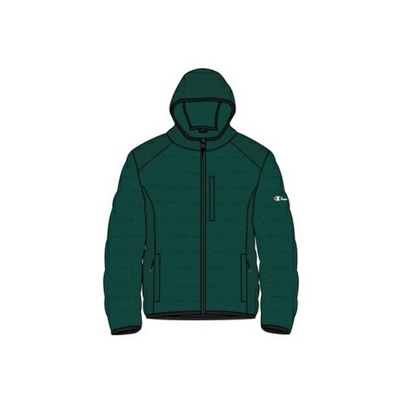 CAZADORA CHAMPION VERDE ESSENTIAL PADDED HOODED JACKET
