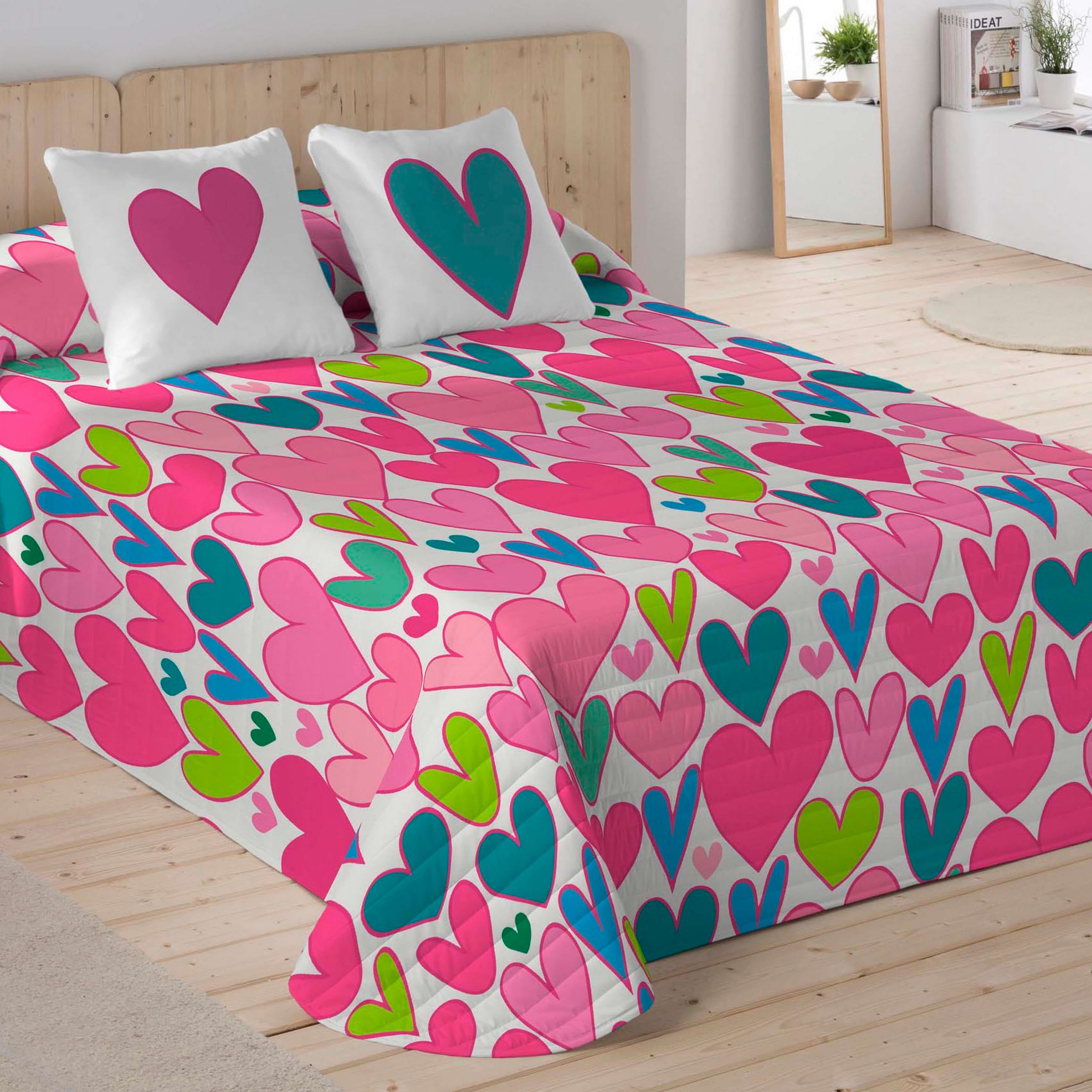 ICEHOME - Colcha Bouti Estampada 100% Algodón 144 Hilos - Relleno 70 gramos - Colcha Ligera para Cama 90/135/150/180 - Fabricado en España