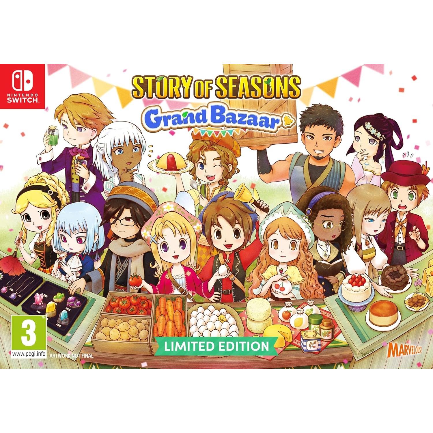 Story of Seasons: Grand Bazaar Limited Edition Juego Fisico para Consola Nintendo Switch