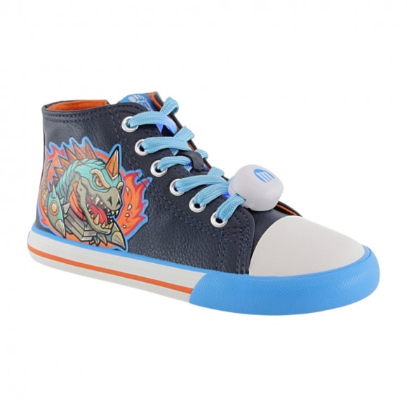 Zapatillas con luces barefoot Mustang Free Dino Marino Mustang IMUS25H35