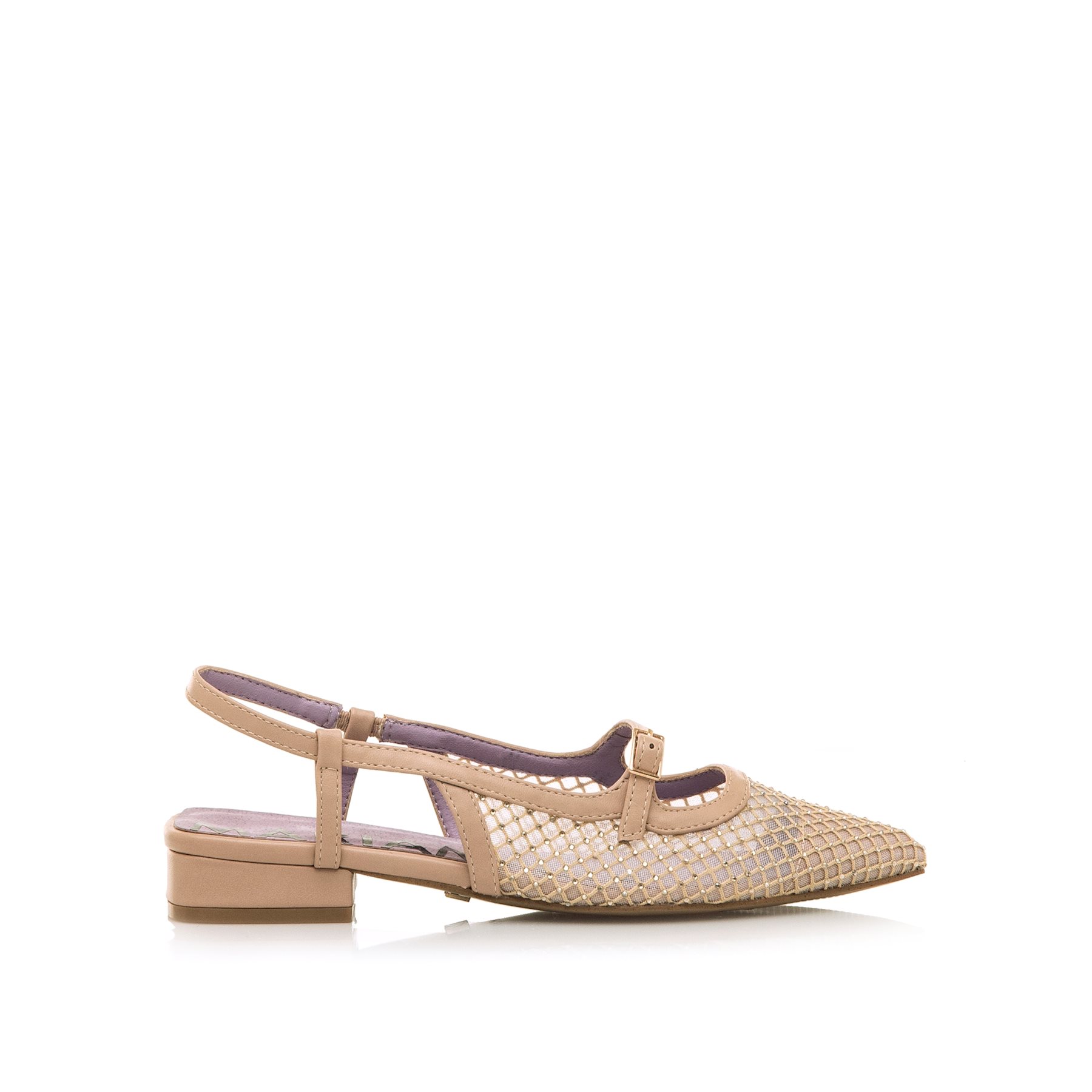 MARIAMARE zapatos planos mujer puglia rosa con cierre hebilla y tipo de puntera afilada