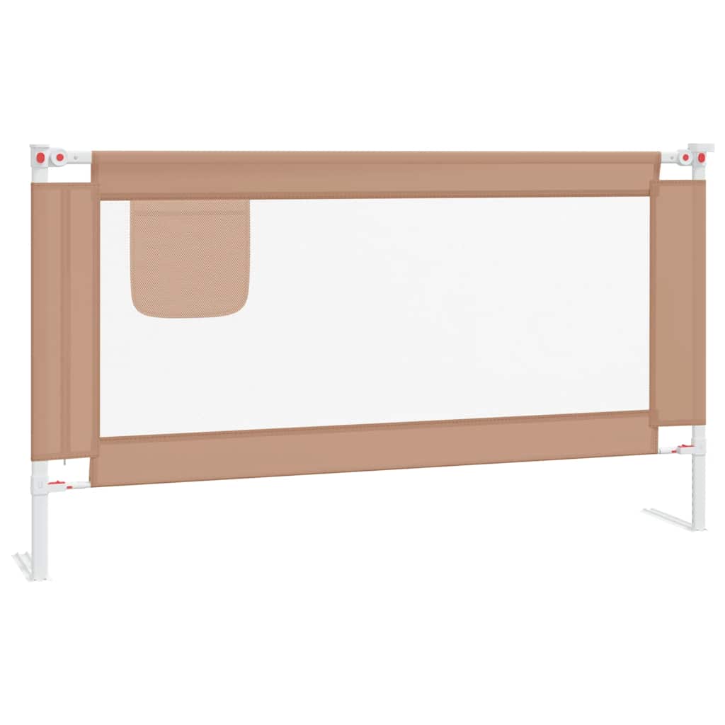 vidaXL Barandilla de Seguridad Cama de Niño Tela 150x25 cm Cuna Bebé Color Azul,  Gris oscuro,  Taupé y mas