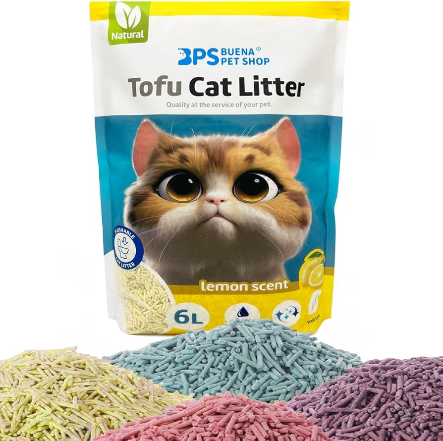 UD - PACK 2 COMBINADO de Arena Aglomerante de Tofu para Gatos sin Polvo 6L | Control de Olores | Desechable en Inodoro