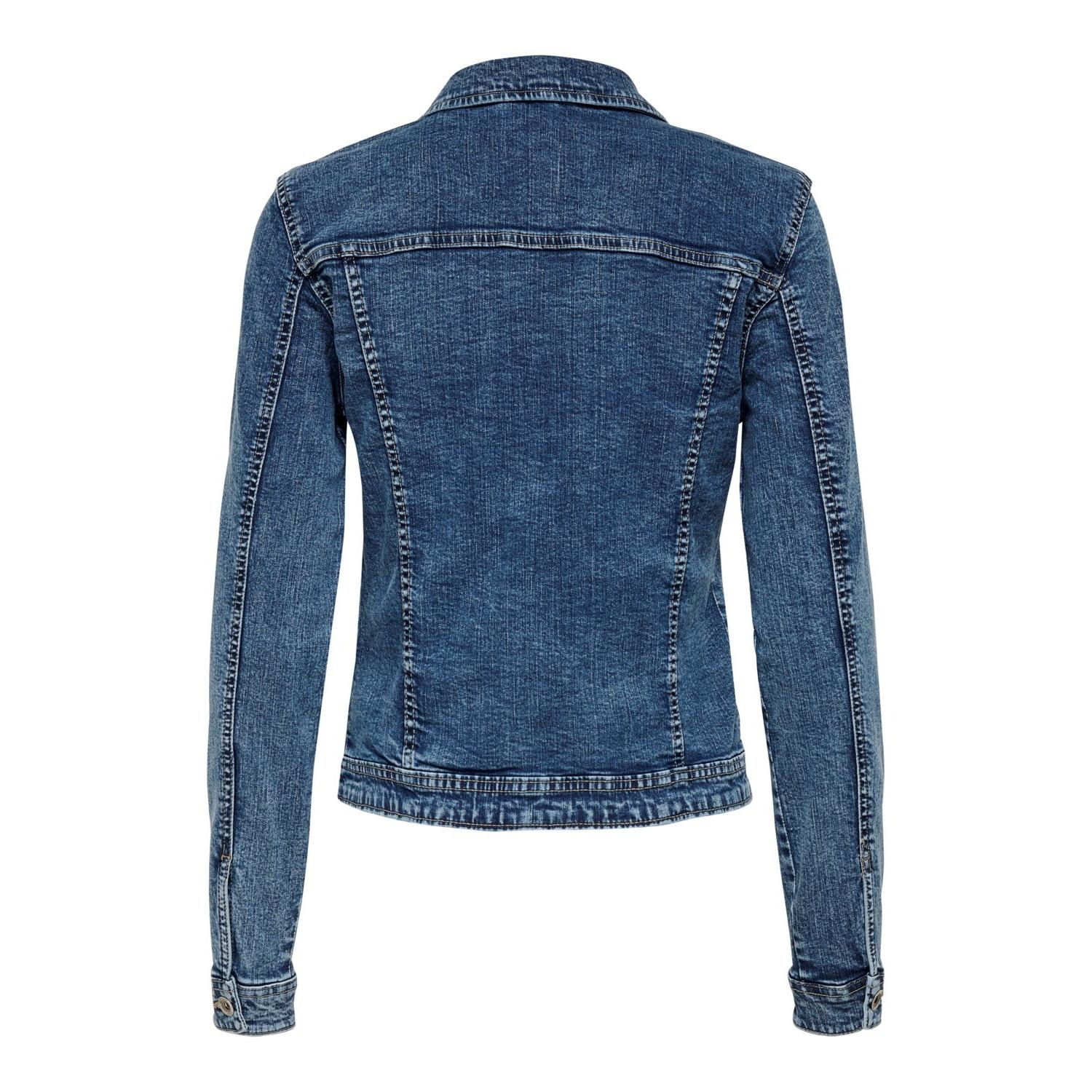 Only mod. 15170682 Chaqueta tejana elástica desgastada