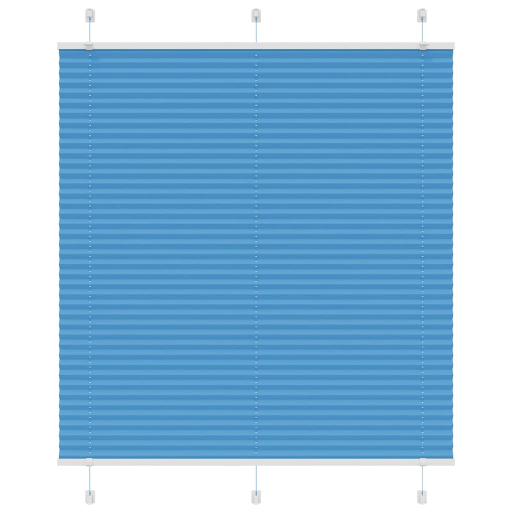 vidaXL Estor Plisado azul 120x150 cm Tela Ancho 119,4 cm Poliéster
