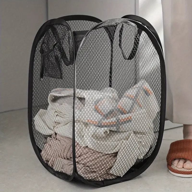 Cesta Plegable para Ropa Sucia Color Negro