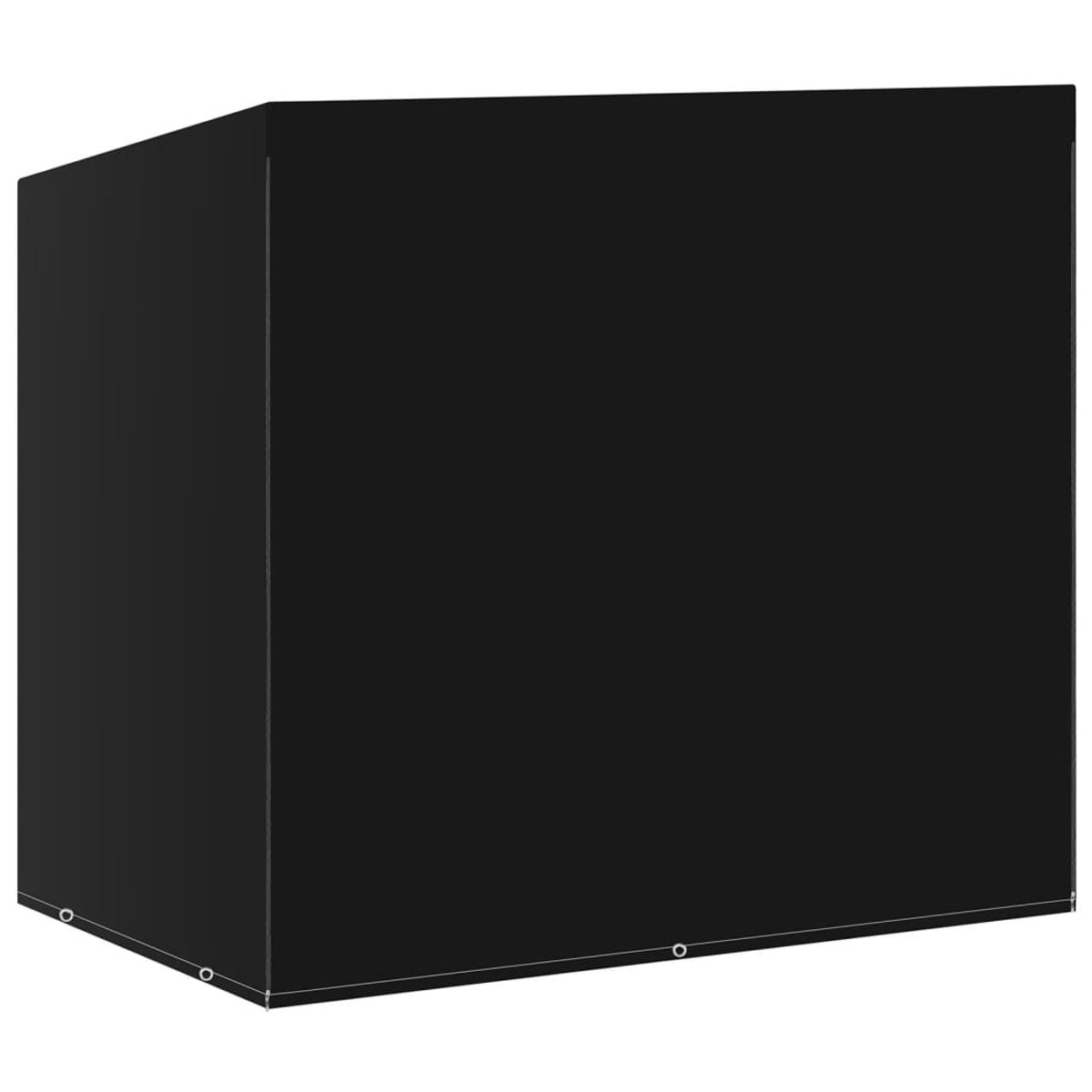 Funda para columpio de jardín - 135 x 105 x 175/140 cm - Resistente a los rayos UV y al agua - Polietileno negro con cremallera y ojales