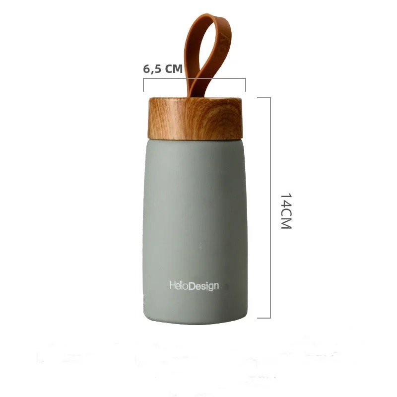 TK Termo Doble Capa Aislada De Acero Inoxidable 280ml Mini Botella De Agua Con Cuerda Portátil Para Exteriores Y Deportes