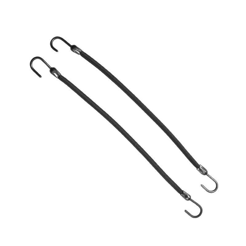 Eurostil - Pack de 12 Gomas con Gancho Negro para Recogidos y Moños