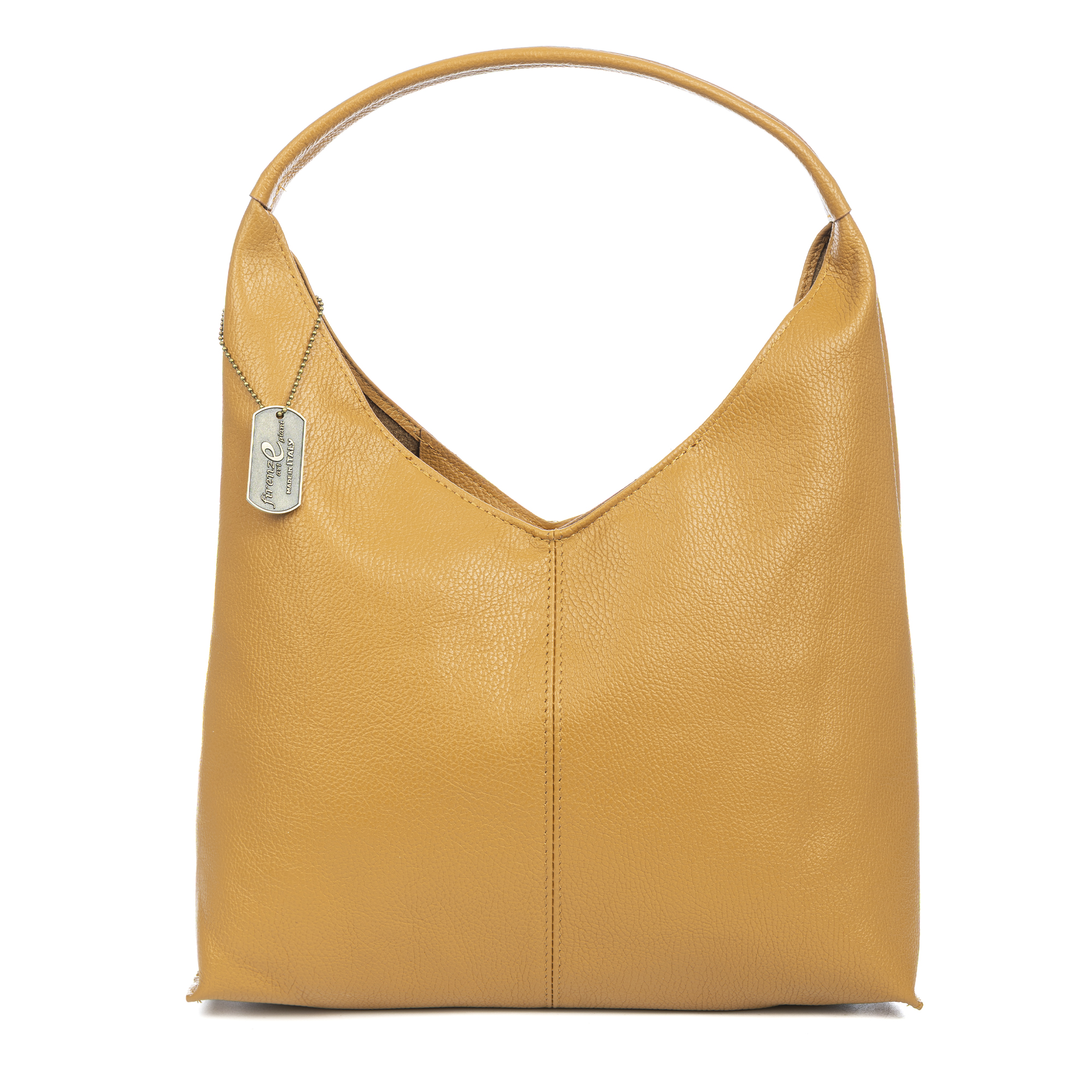 FIRENZE ARTEGIANI Bagni bolso de hombro mujer. Piel auténtica Dollaro. Fabricado en Italia 34x12x24 Cm.
