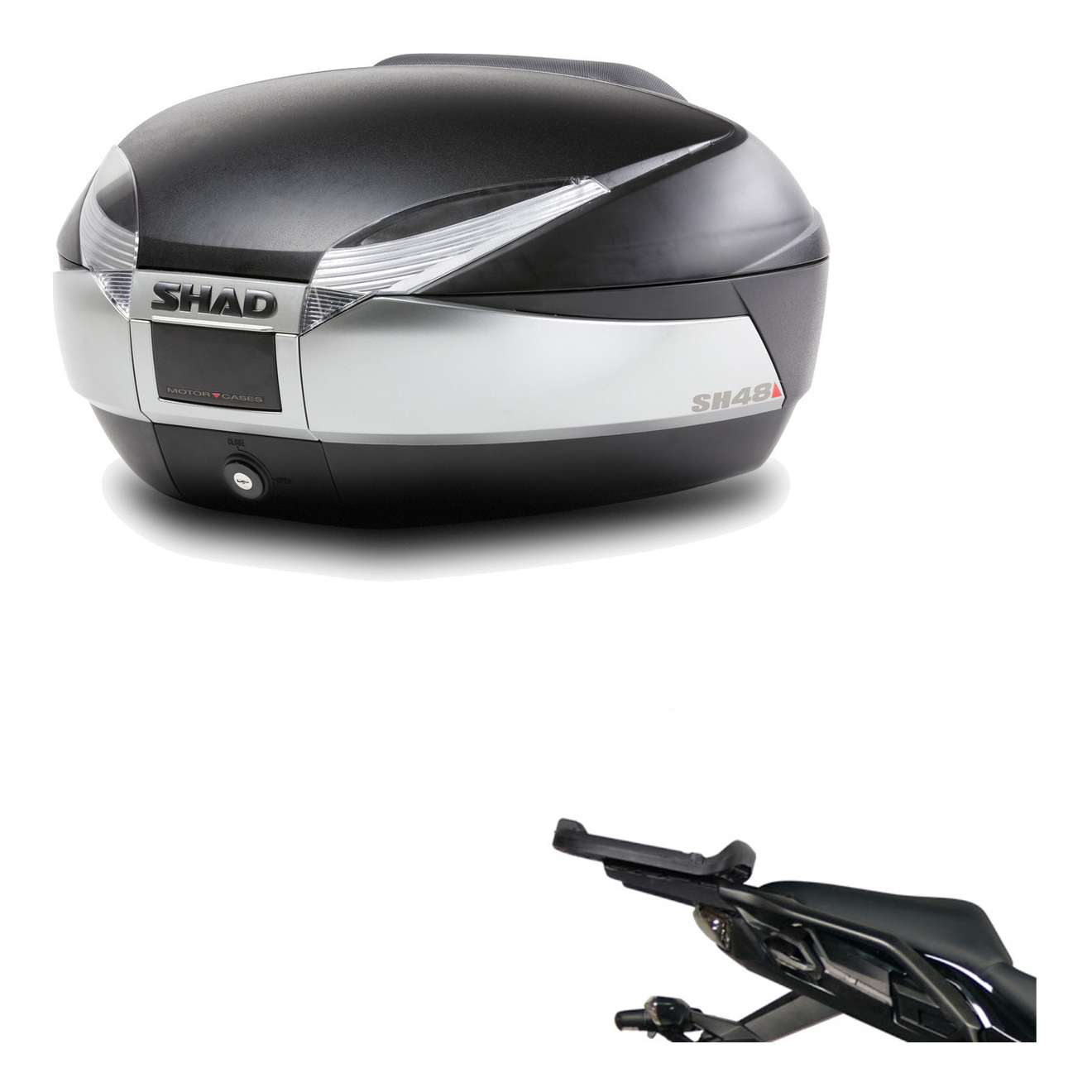 Baul Trasero + Herraje Montaje Sh48 Titanium Premium KIT-185471