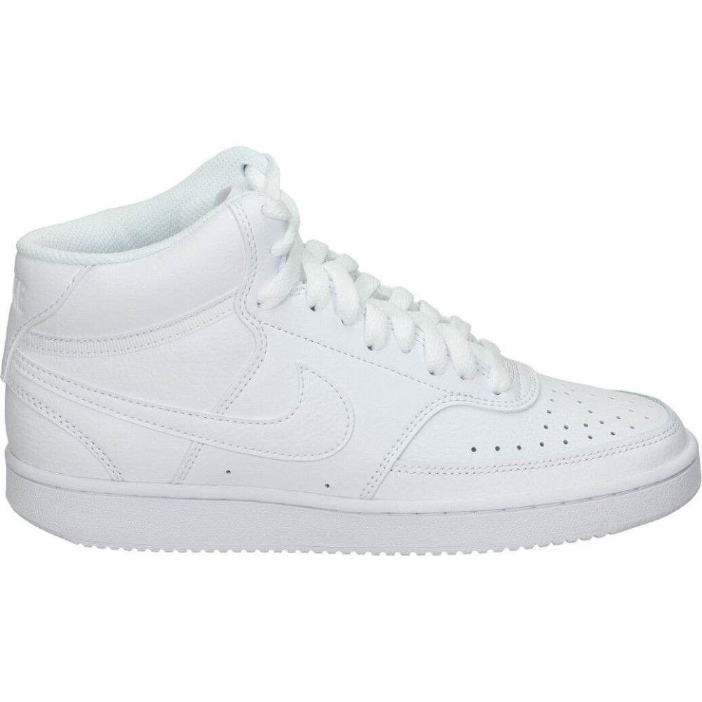 NIKE | Deportiva Nike Court Vision Mid para Mujer – Zapatilla Alta en Color Blanco – Sneaker con Cierre de Cordones - Cómodas y de Alta Calidad – Estilo Casual – Combinables - Versátiles - Modelo CD5436-100