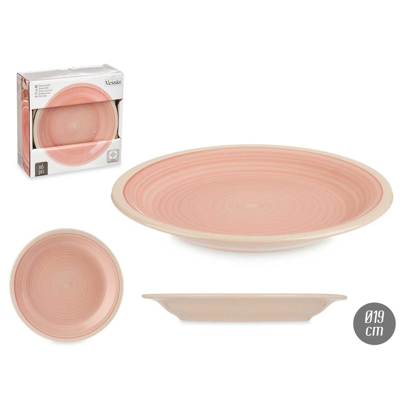LD Morphling-PLATO LLANO GRANDE GRES ROSA BORDE 6PC