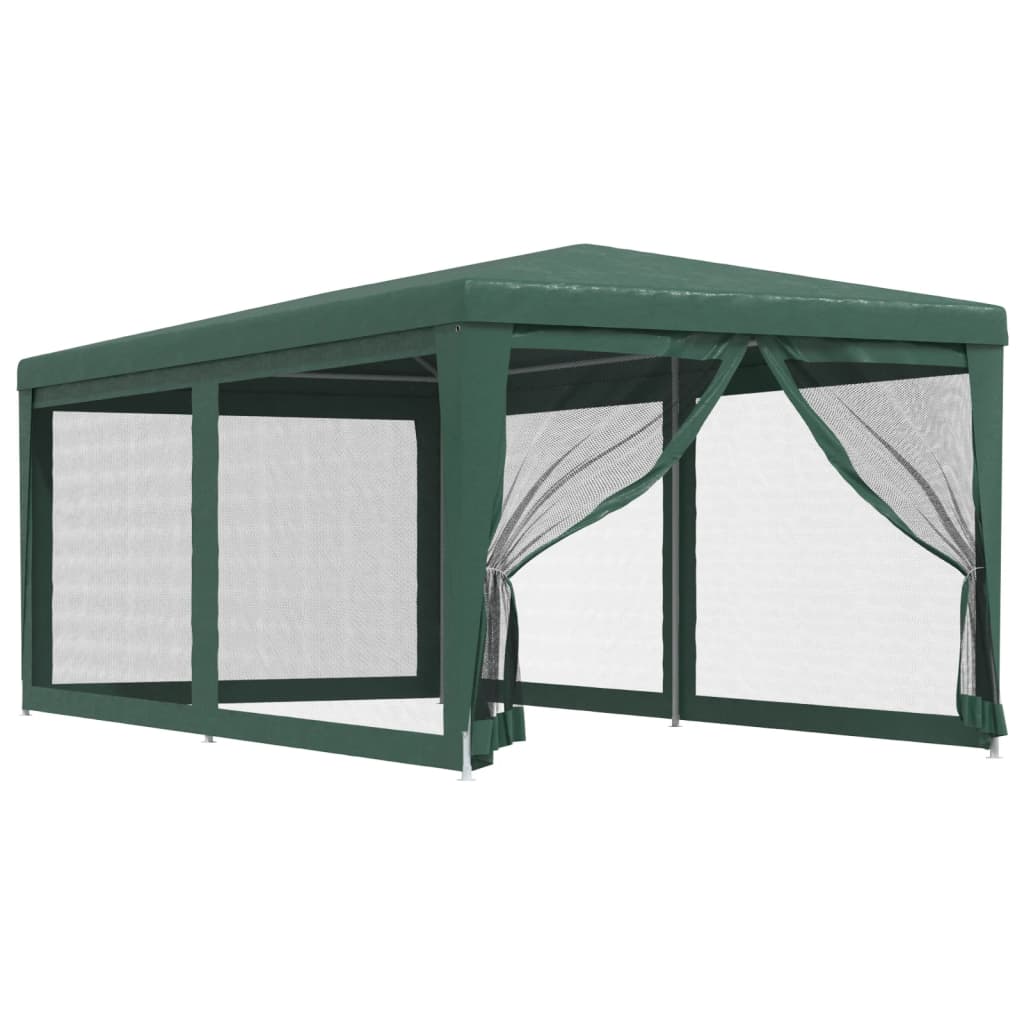 vidaXL Carpa para Fiestas con 6 Paredes de Malla Toldo HDPE Color Antracita, Azul, Rojo y mas
