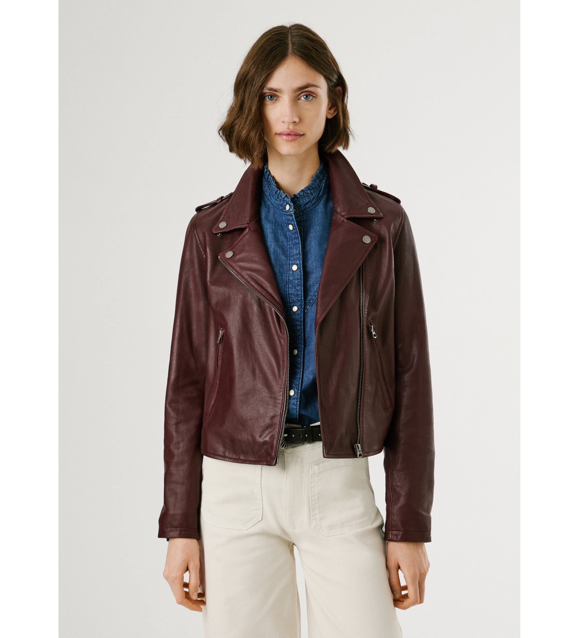 Pepe Jeans | Mujer | Chaqueta Silvia burdeos