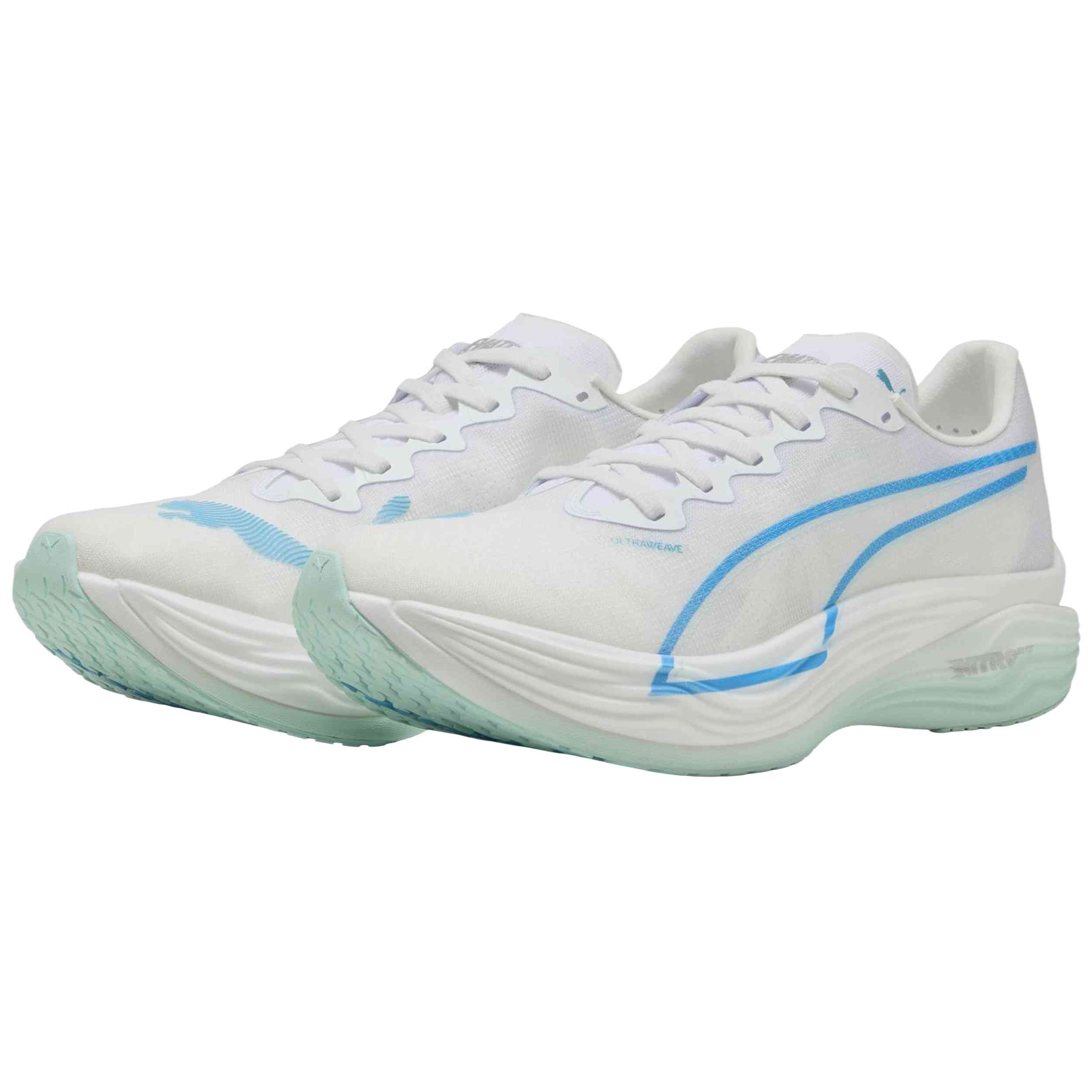 Zapatillas De Running Puma modelo Deviate Nitro Elite 3 "White-Blue" para hombre y mujer en color Blanco