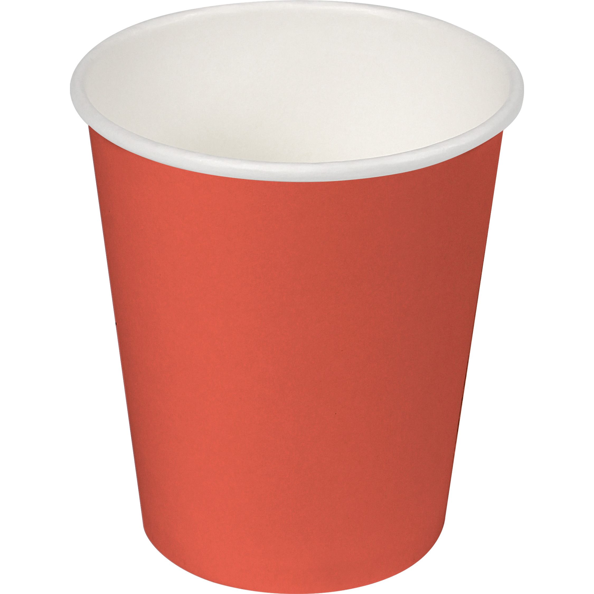 Algon - Set Vasos de Cartón 24 unidades color rojo 200cc - Ecológicos y Resistentes