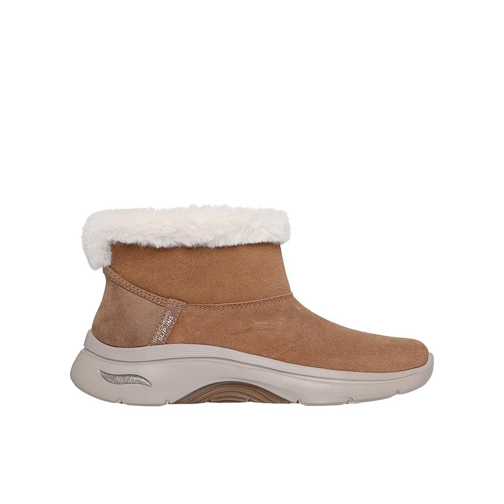 Skechers Go Walk Arch Fit 2.0 - Cozy Stride Botines para mujer marrones en ante 85621