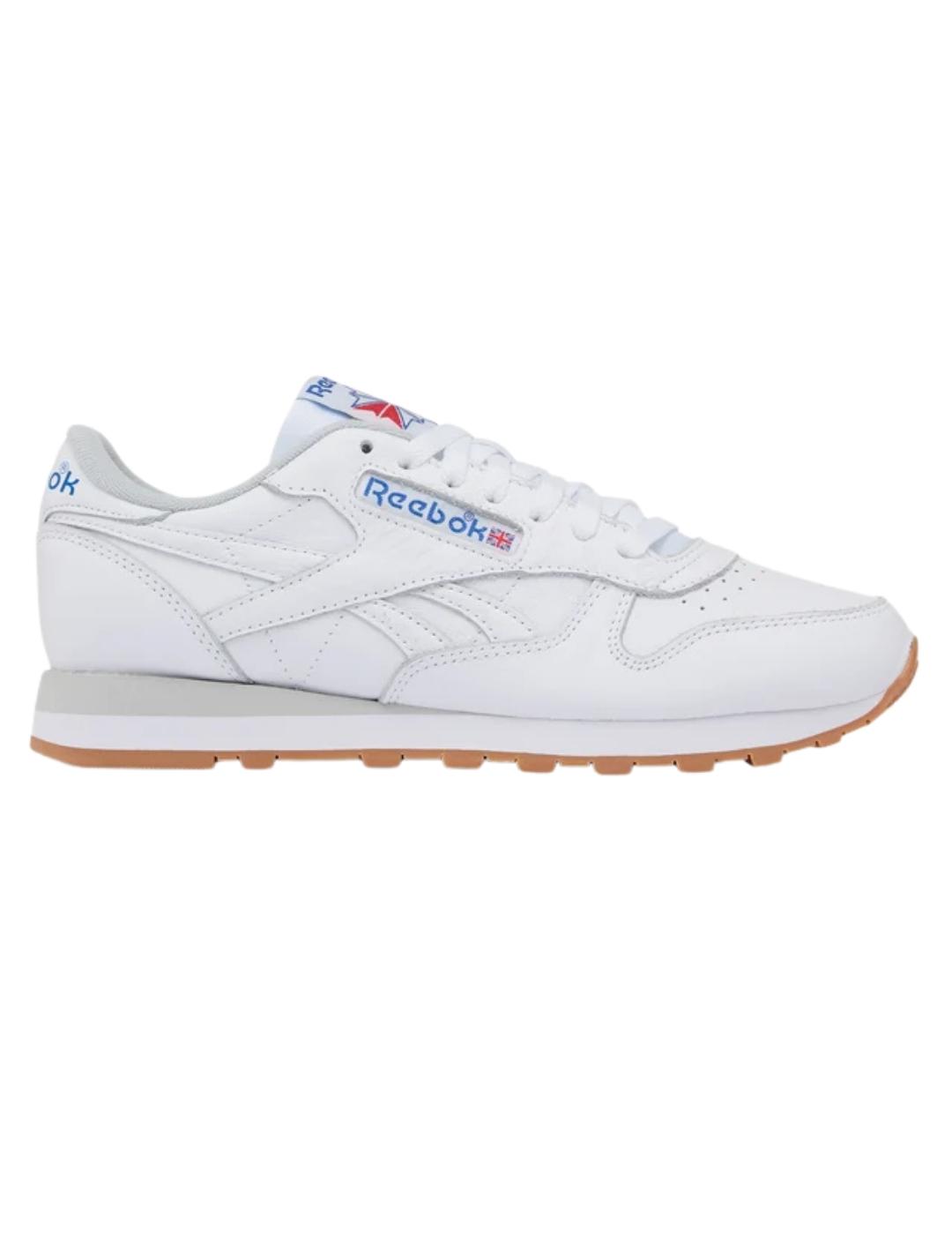 Zapatillas reebok classic leather blanco caramelo de hombre.