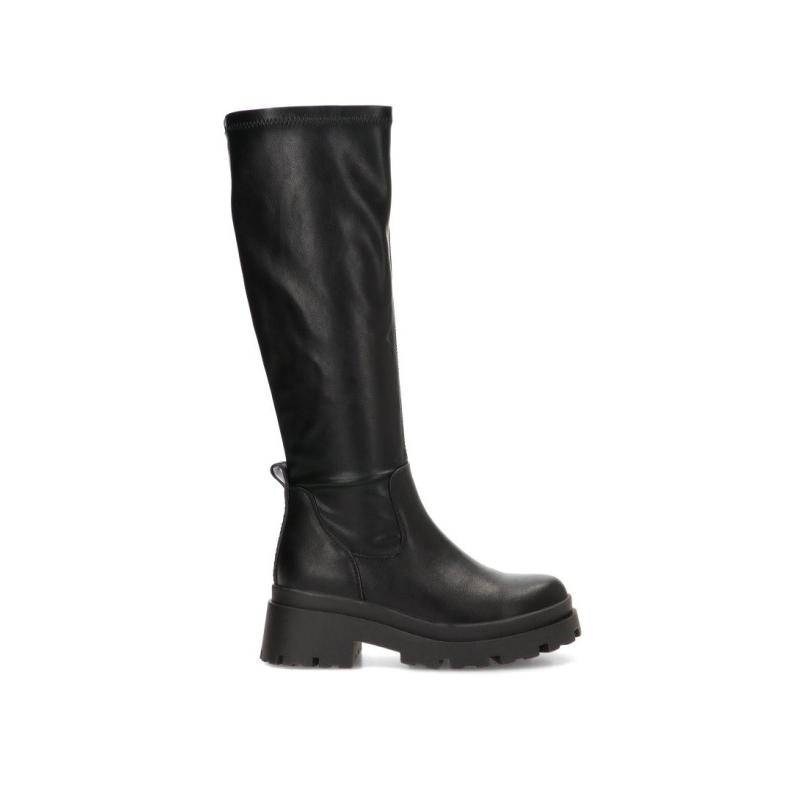 Bota Mustang - Mujer - Suela Plana - Modelo 56271 - Color Negro