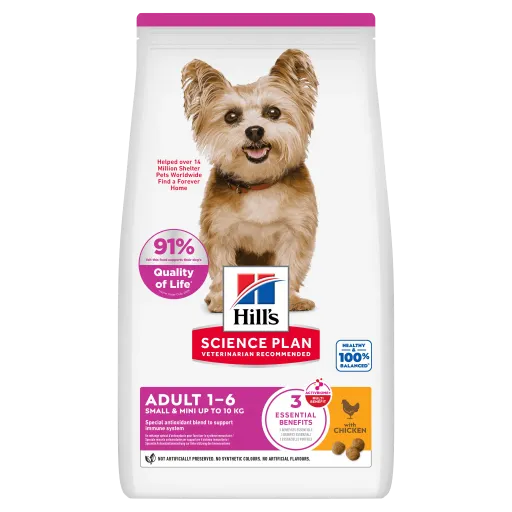 Hill's Pienso Science Plan Adult Mini de Pollo para Perros de razas Pequeñas - 1.5 Kg