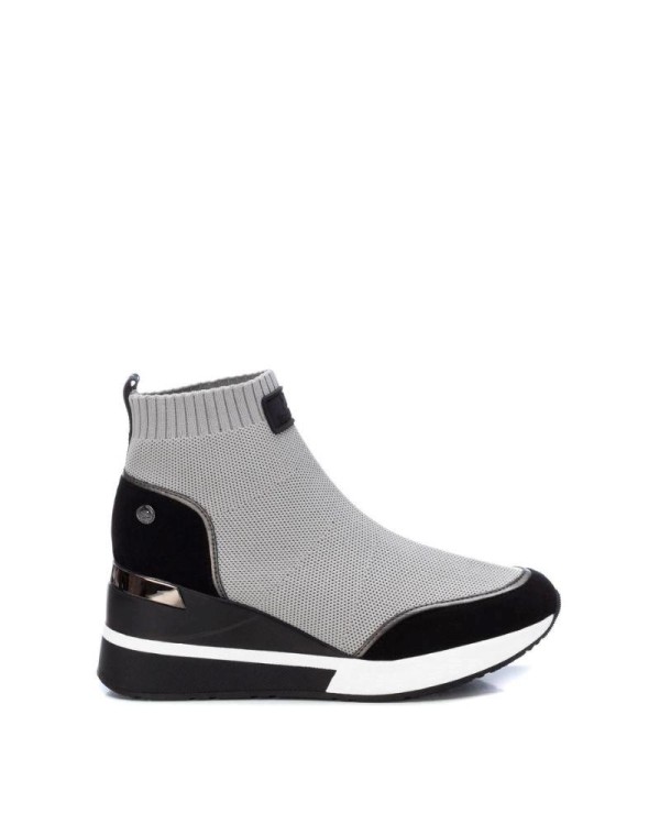 XTI Zapatillas Altas Mujer Gris - Cómodas Estilo Moderno