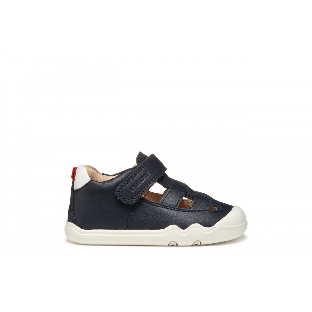 GEOX B555WA C4211 Zapatos primeros pasos bebé niño 34537 25V CASUAL SPORT NAPPA NAVY/WHITE