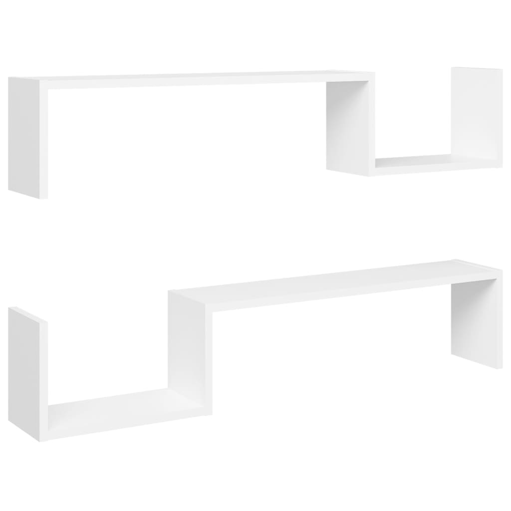 Vidaxl Estantes de Pared 2 Uds Roble 100x15x20 Cm