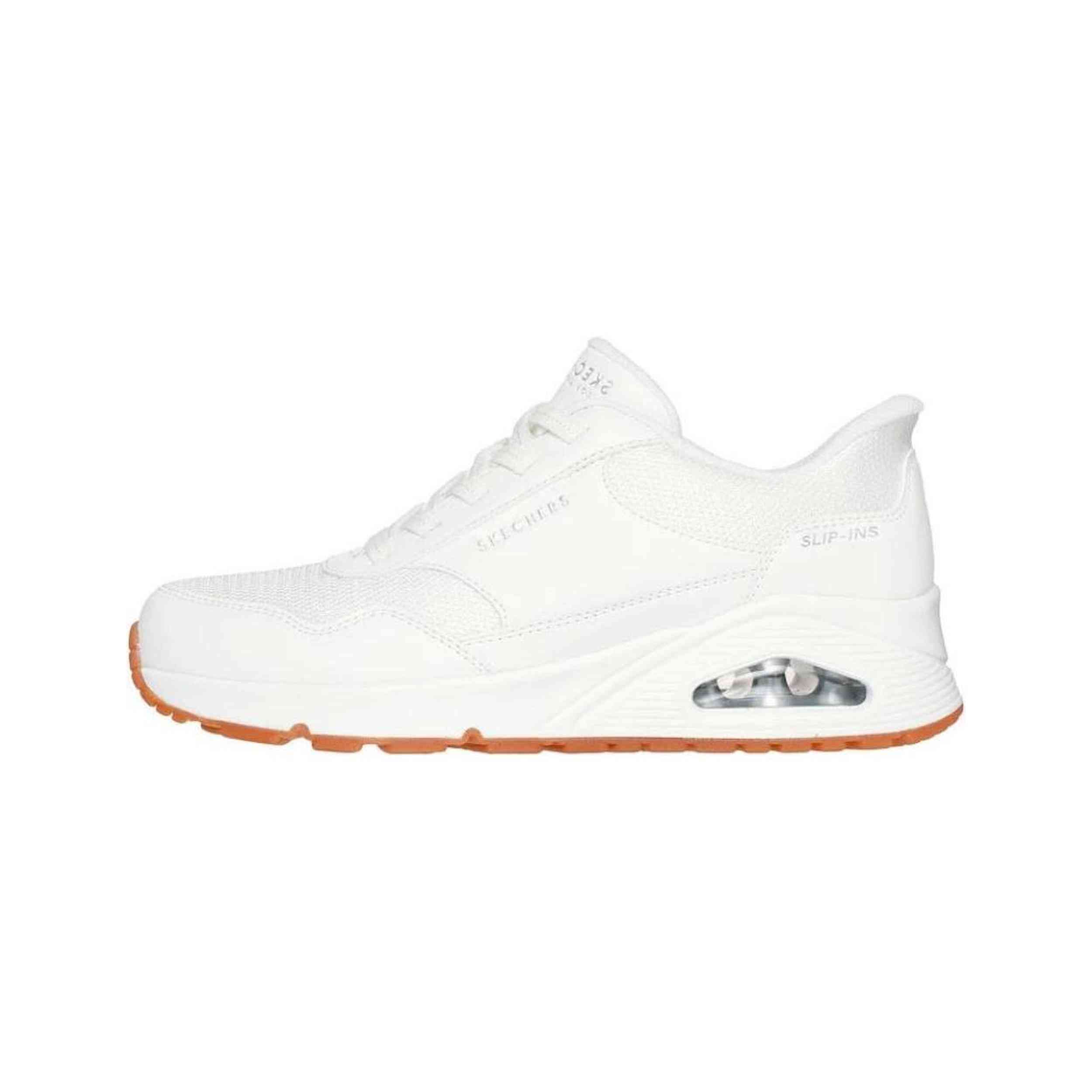 Zapatillas marca Skechers modelo 183022Wht para hombre en color blanco
