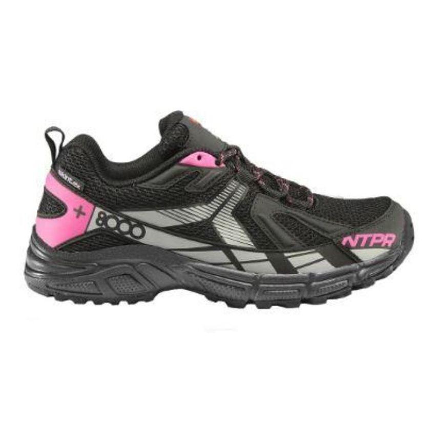 Zapatilla Trail Niña +8000 Tosca Jr. Negro/fucsia.