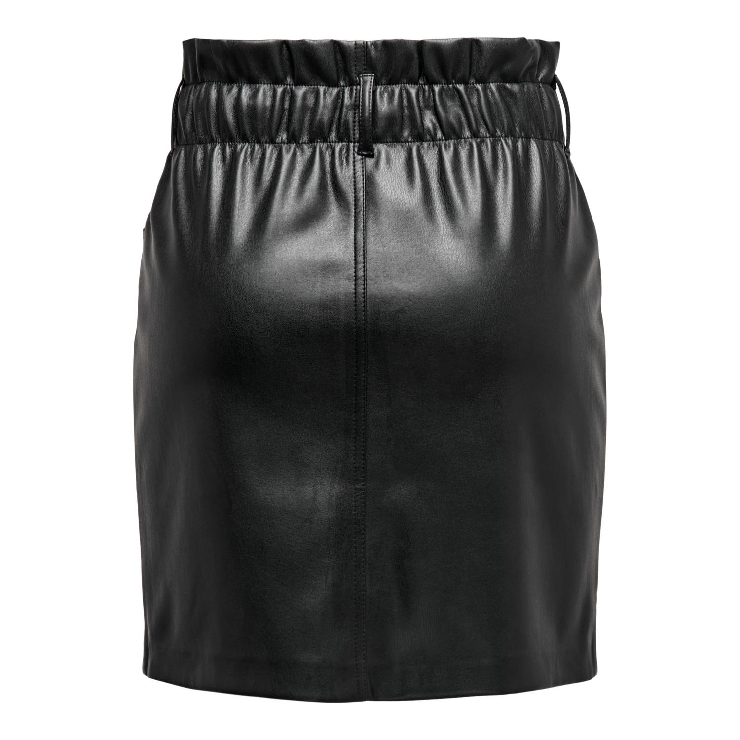 Only mod. 15206801 Falda polipiel con goma