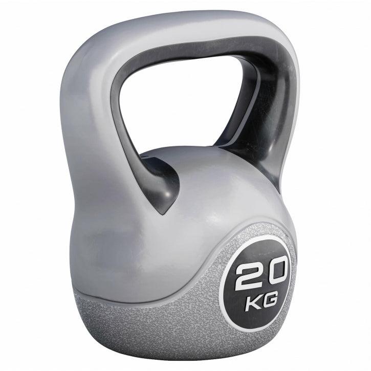 Gorilla Sports Kettlebell de Plástico 2-20 kg, Agarre Ergonómico, Fitness