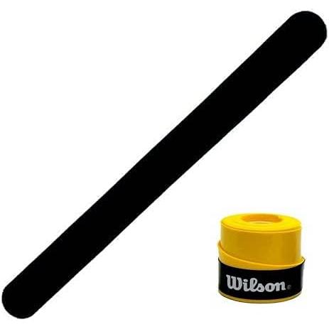 ZRZ Pack Protector Pala de Padel NEGRO Rugoso + Overgrip WILSON Pro Colores - Resistente y Duradero - Adaptabilidad a Todo Tipo de Marcos - Fabricación Española