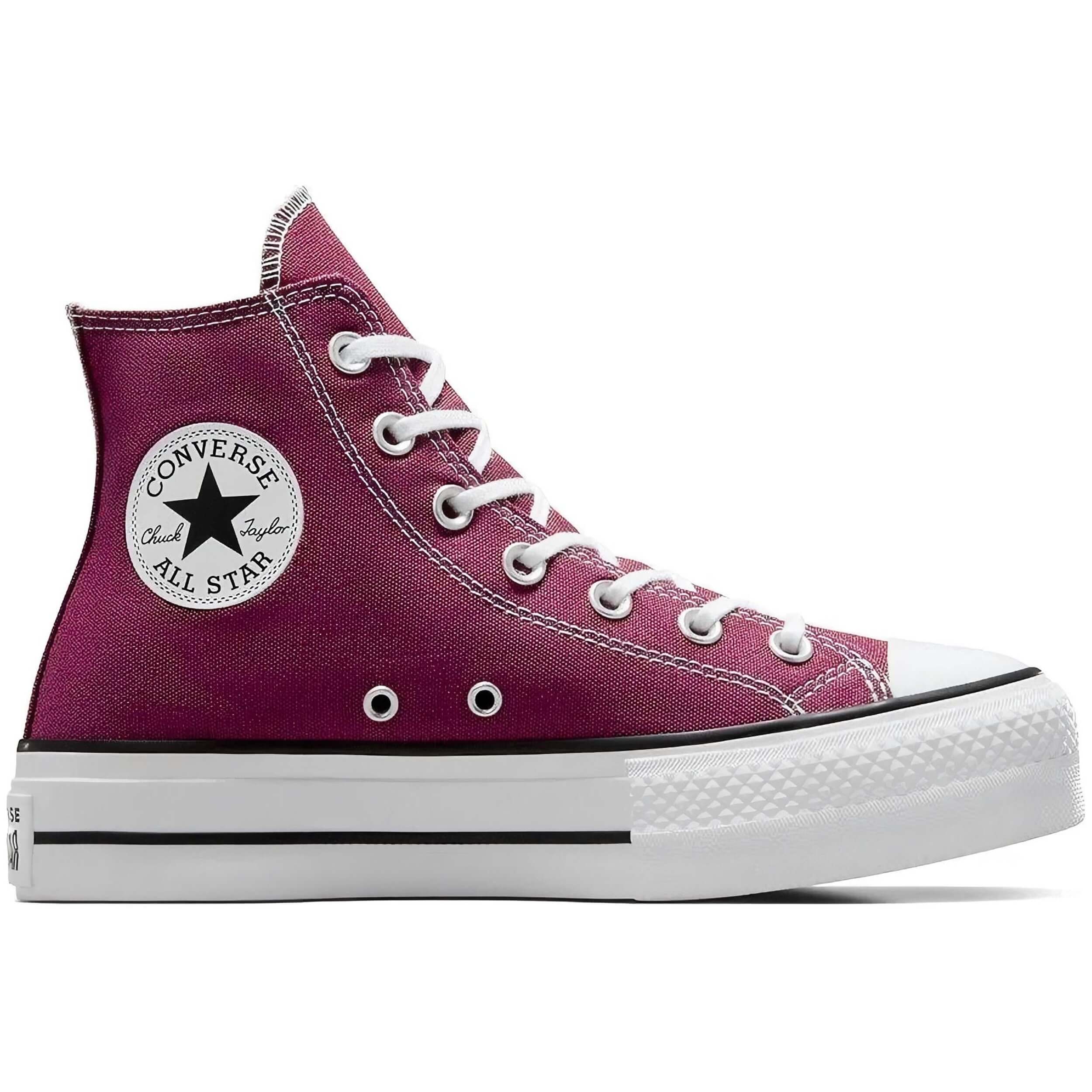 Zapatillas marca Converse modelo A05471C para mujer en color granate