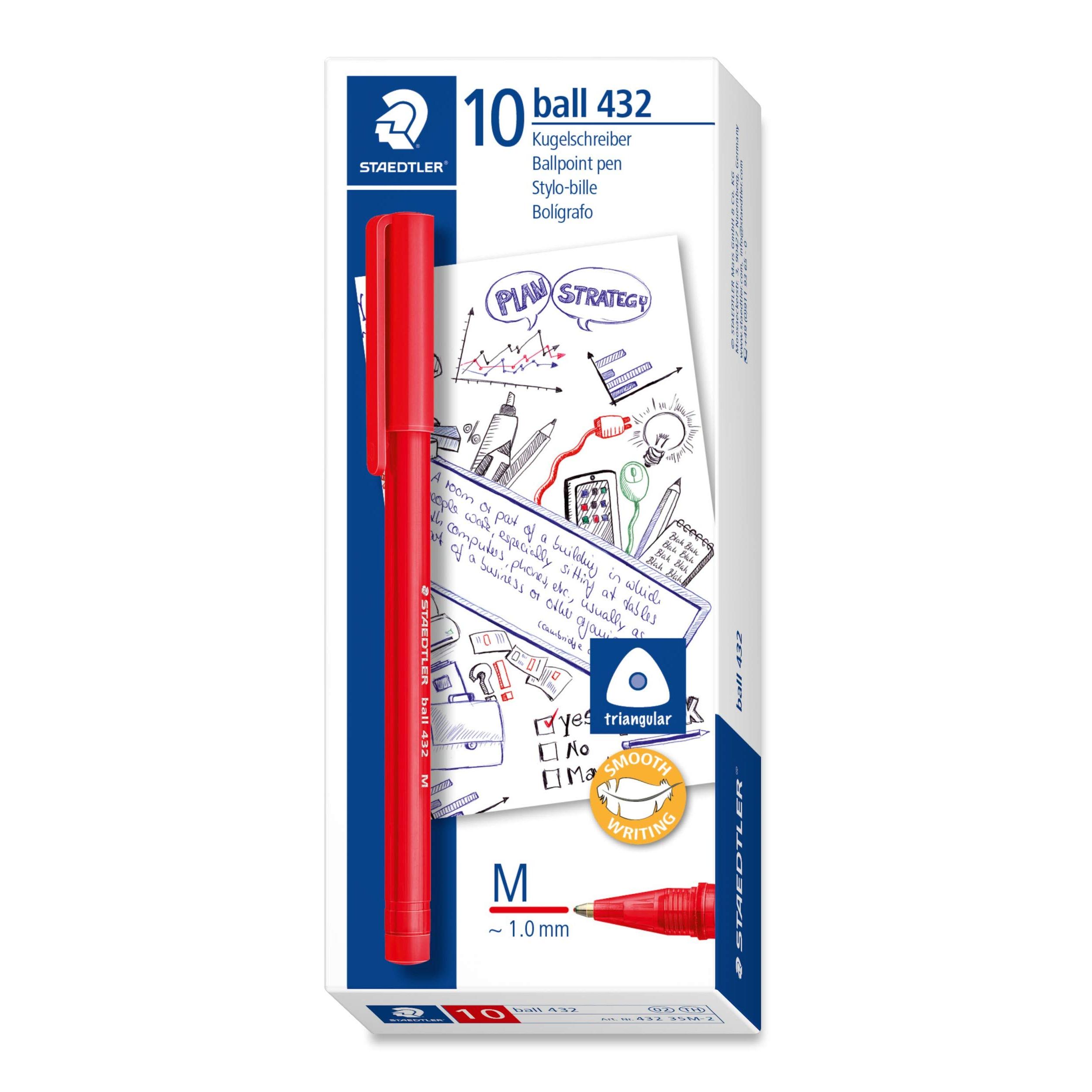 STAEDTLER 432 M-2 - Bolígrafo, color rojo