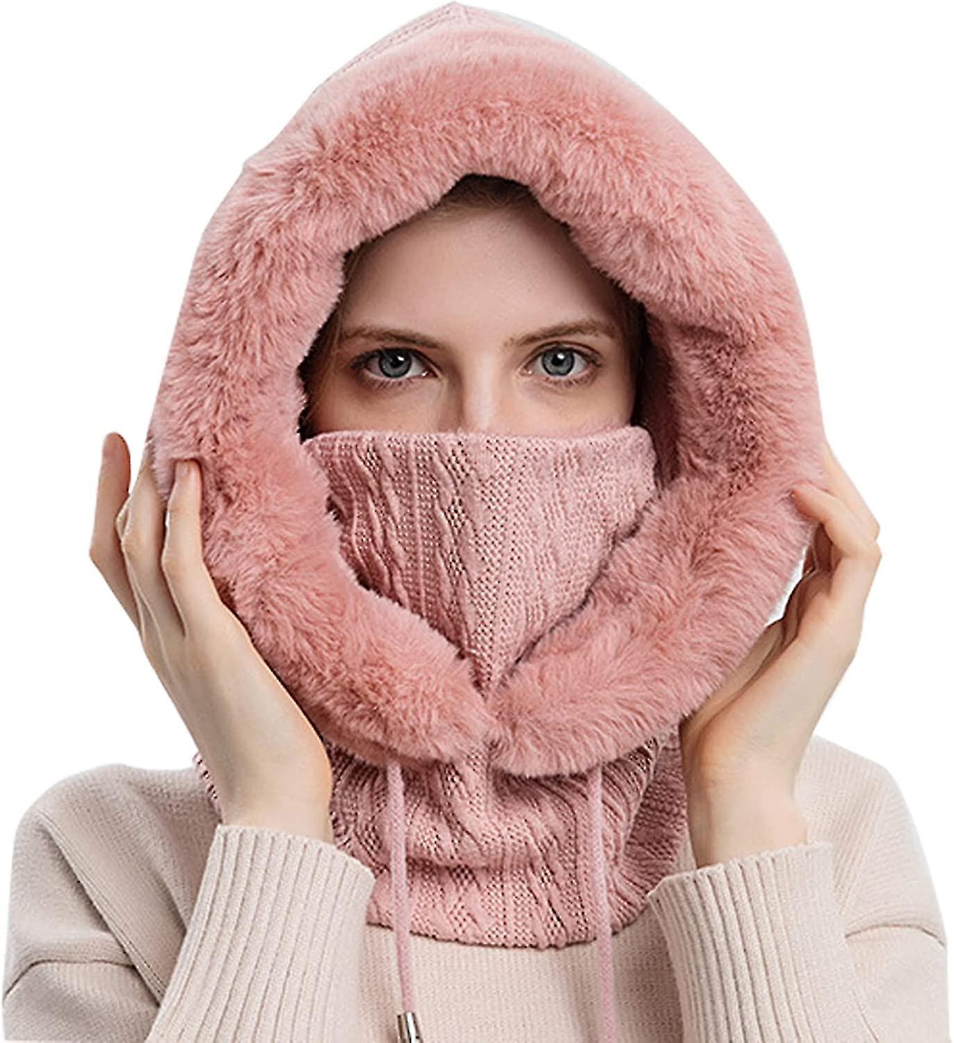 TK Conjunto de Sombrero y Bufanda de Invierno para Mujer
