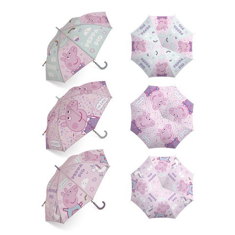 Arditex Paraguas Automático Poly Peppa Pig 48cm - Resistente Al Agua