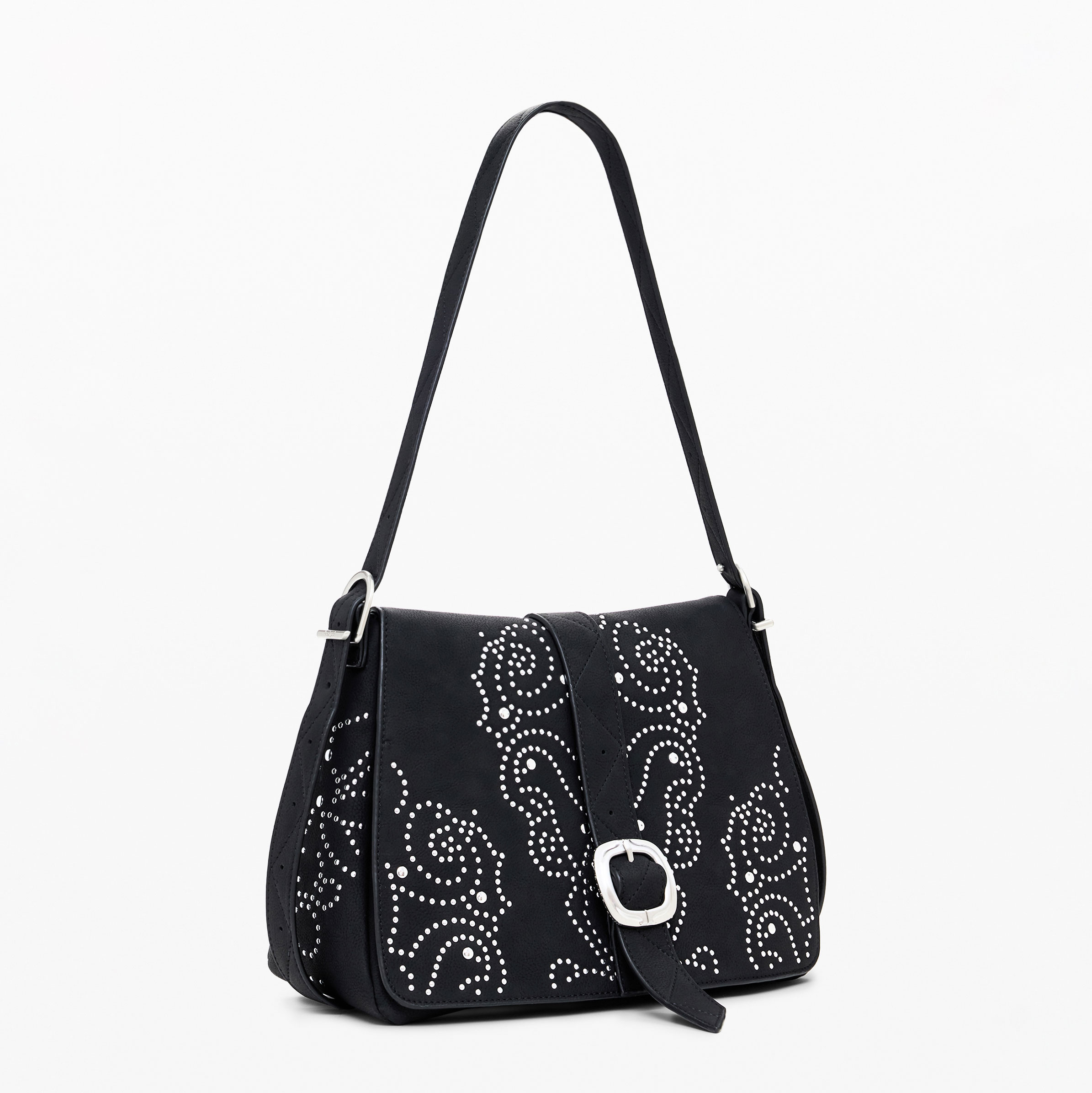 Desigual Bolso cruzado efecto piel tachuelas pequeño 25WAXPBH-2000 , para Mujer