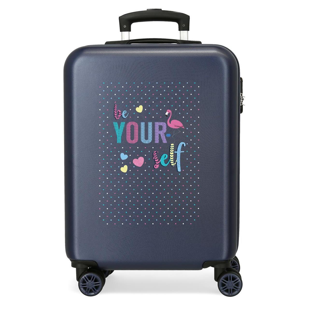 Maleta de cabina Roll road Be yourself marino 55x38x20cm