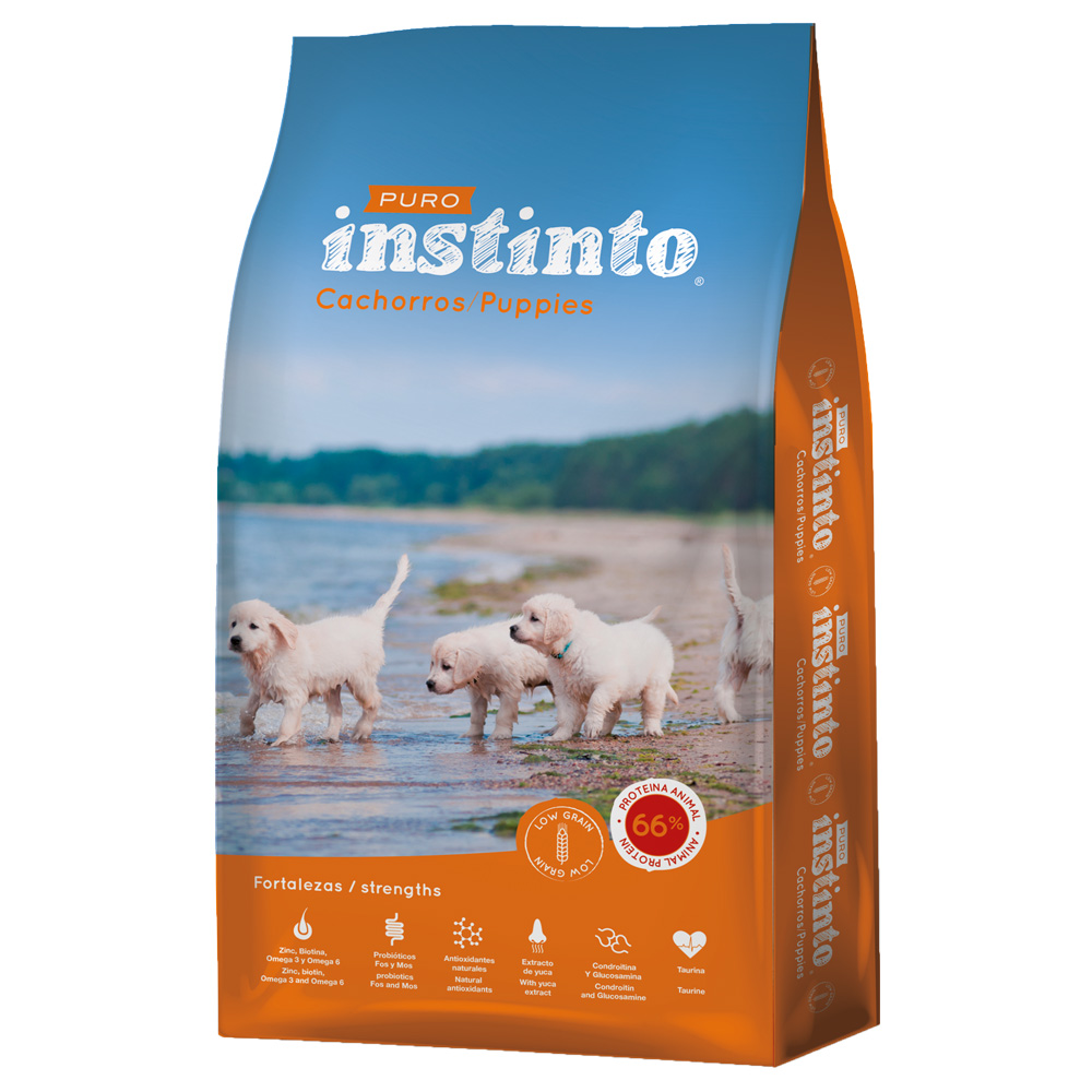 Puro Instinto Cachorros - Pienso para perros, bajo en cereales