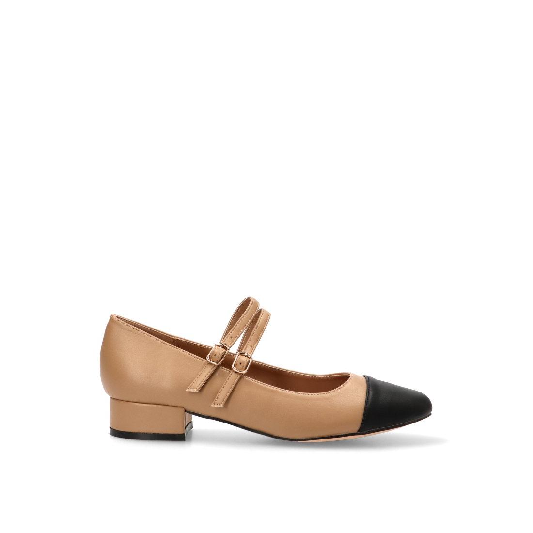 MOCASINES DOBLE HEBILLA THALIA 63306 ETIKA, MUJER CAMEL