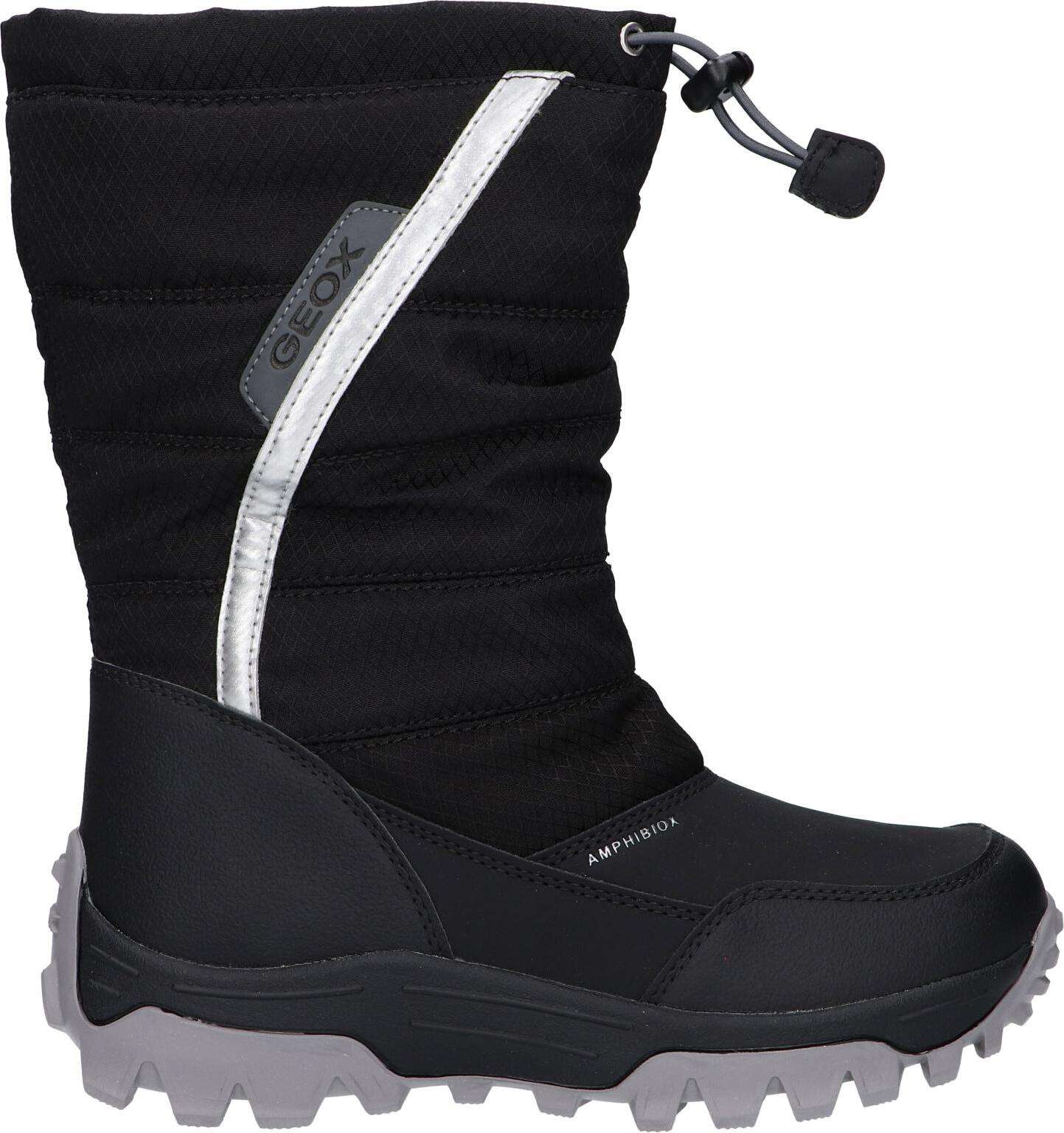 Girl and boy's boots geox j26fra 0fu50 j himalaya boy b abx c0039 black-silver