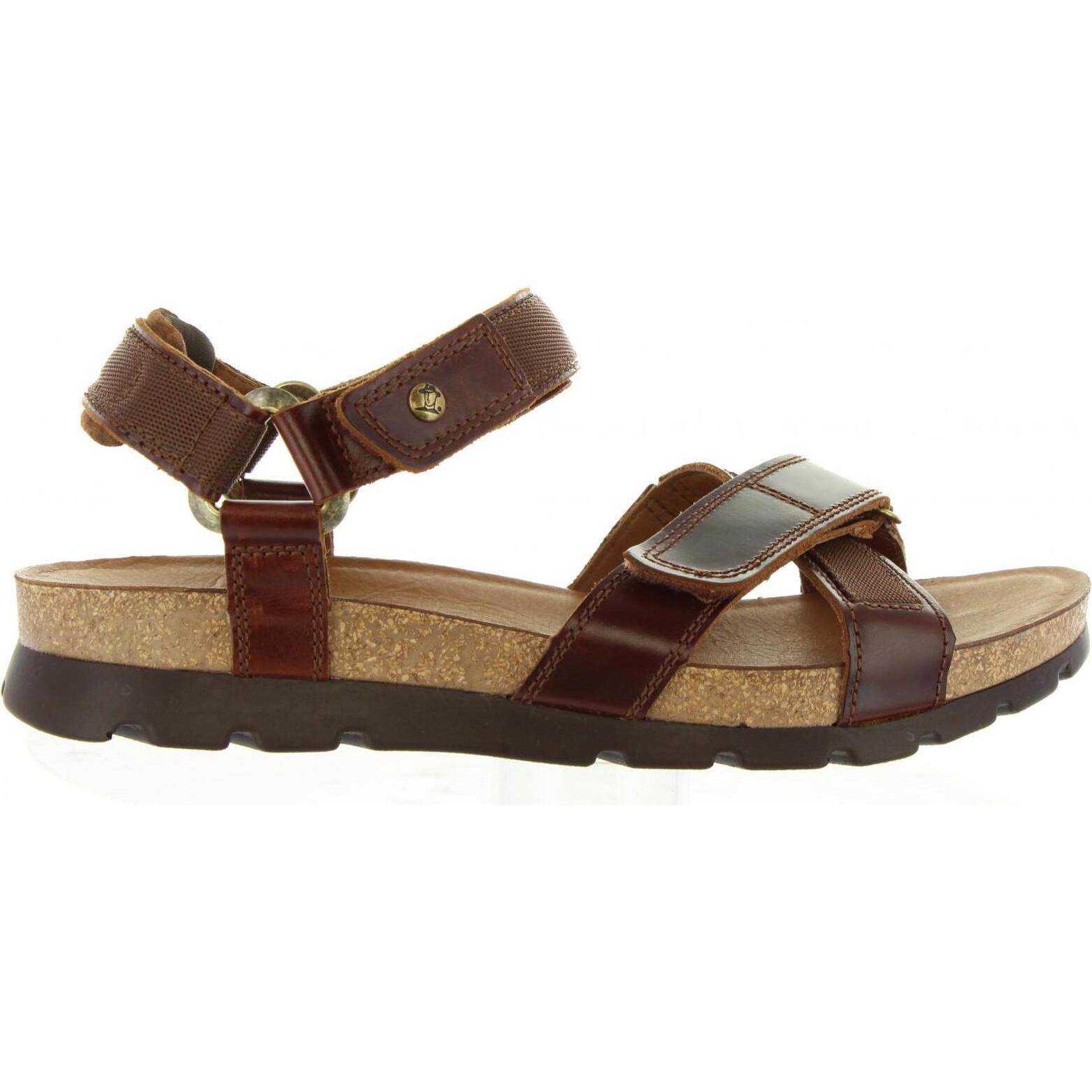 Discover Panama Jack Men's Sandals SAMBO CLAY C1 PULL-UP, durable leather sandals with cushioned insole and slip-resistant sole for all-day comfort, perfect for outdoor adventures, ideal men's leather sandals.