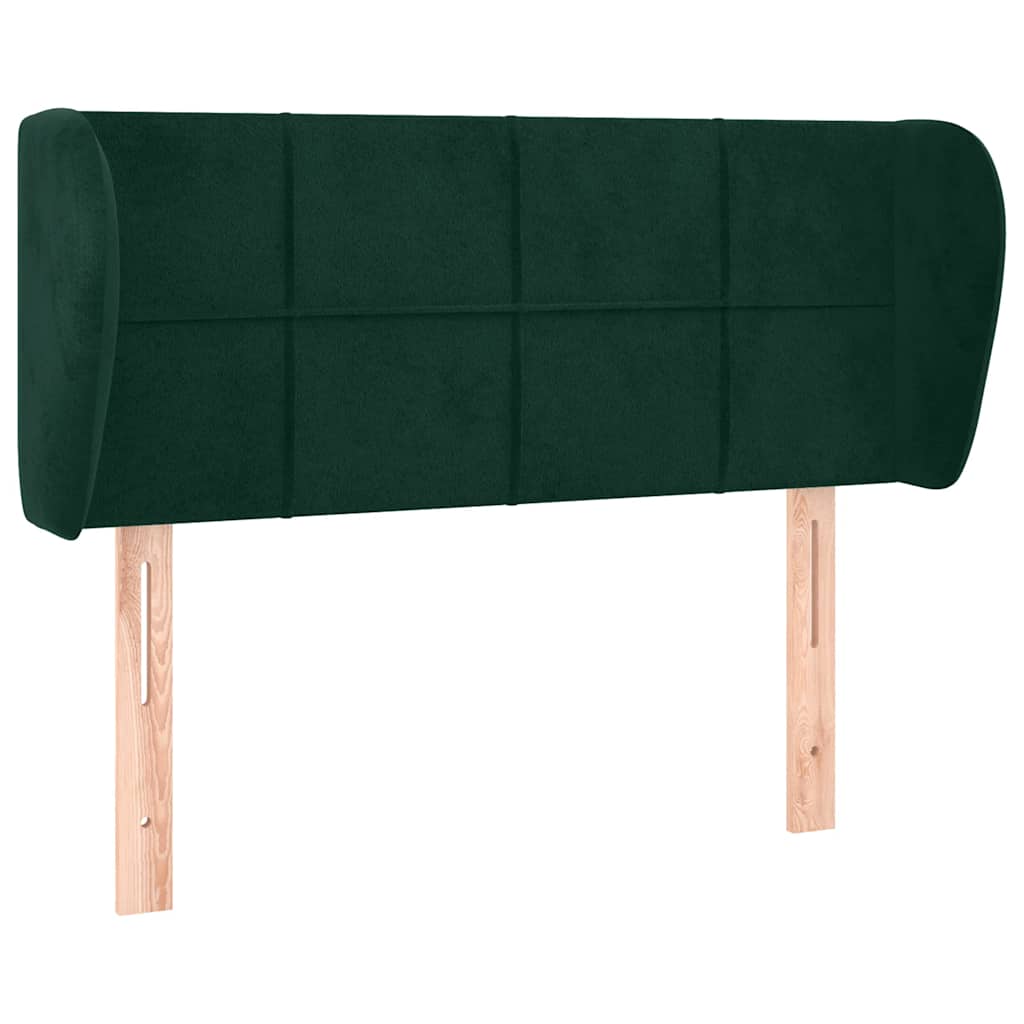 vidaXL Cabecero de terciopelo verde oscuro 103x23x78/88 cm