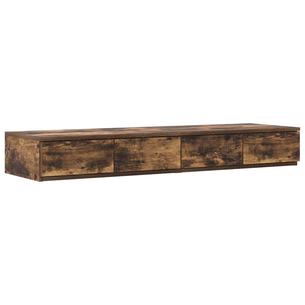 vidaXL Cajones de cama 120 x 36,5 x 16,5 cm Madera de ingeniería Multicolor